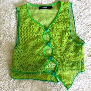 Jaded London green knit top